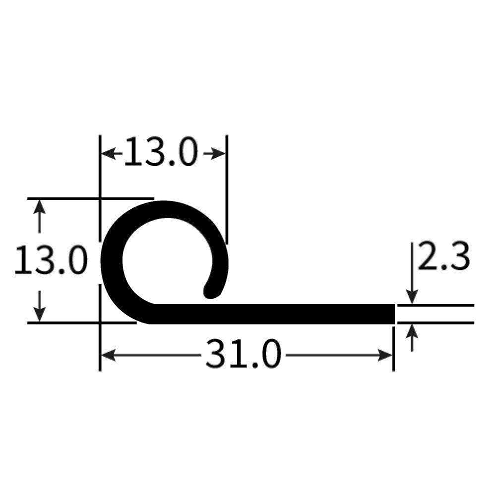 PEXT1452EP Rubber Door Seal