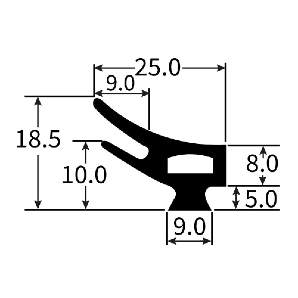 PEXT1564EP Rubber Door Seal