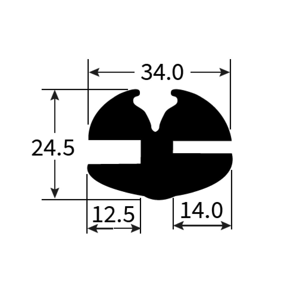 PEXT1655 Rubber Window Seal