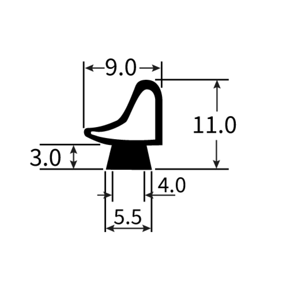 PEXT1701EPJ Rubber Door Seal