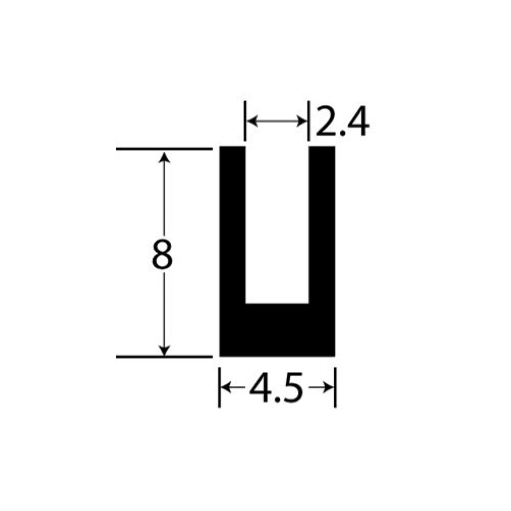 PEXT7930 Rubber U Channel