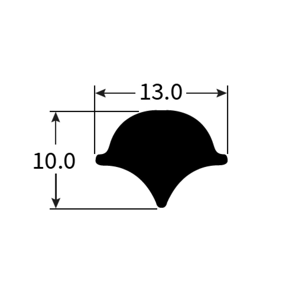 PEXTGP241OS Rubber Window Seal Filler Strip