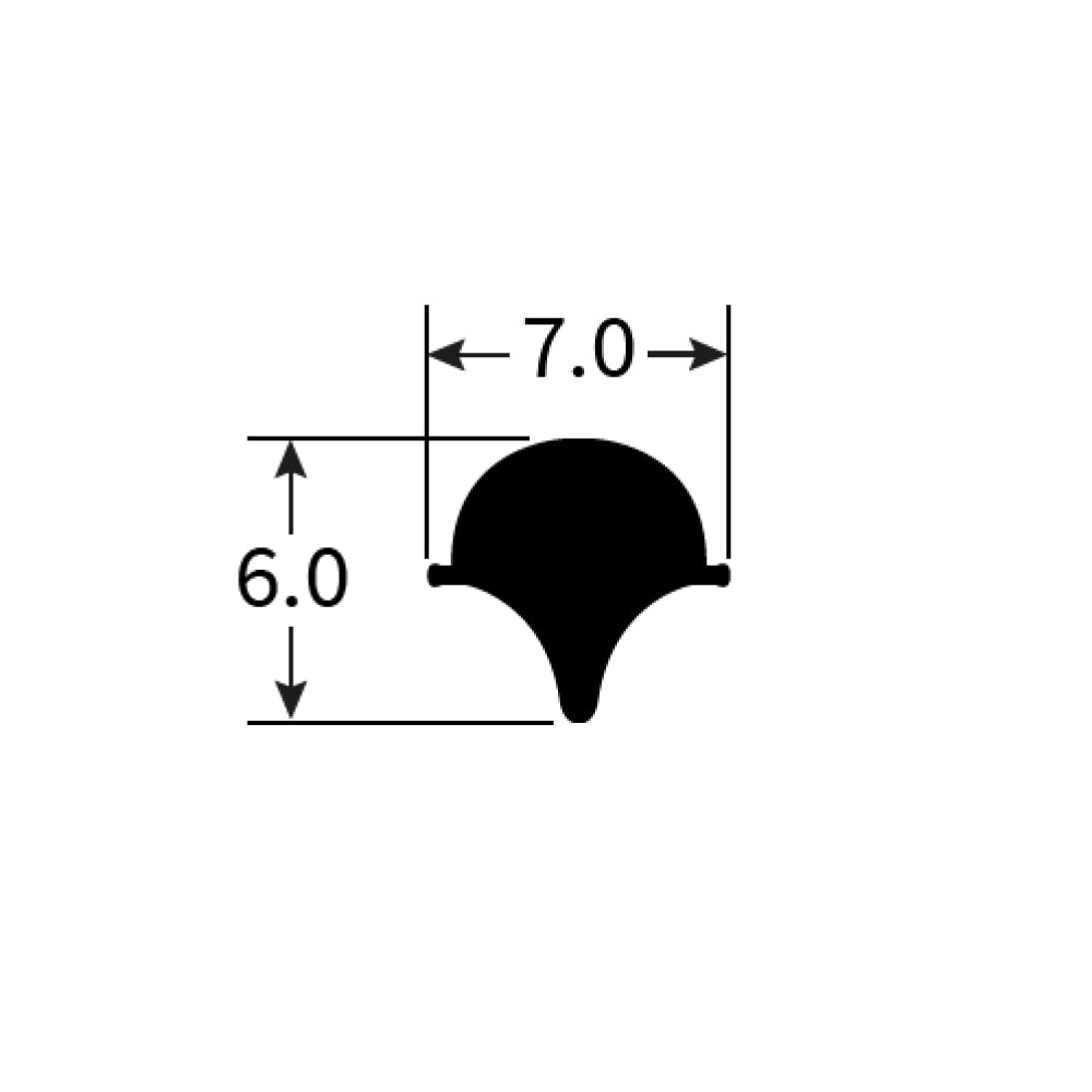 PEXTSF1B Rubber Window Seal Filler Strip