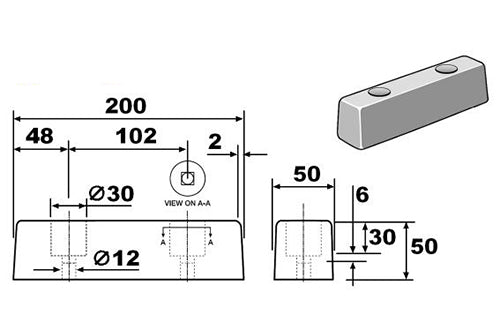 RB622 Rubber Vehicle Bumper
