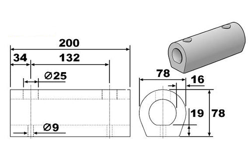 RB8D Rubber Vehicle Bumper