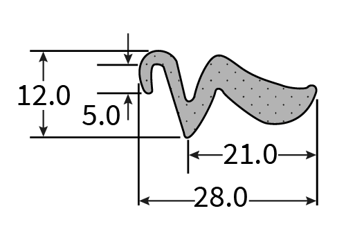SPE096N Sponge Extrusion