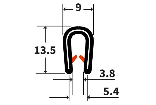 TF1200 TFast PVC U Channel Edging