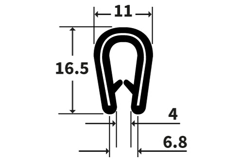 TF1900 TFast PVC U Channel Edging