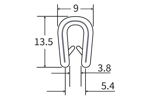 TF3350 TFast PVC U Channel Edging