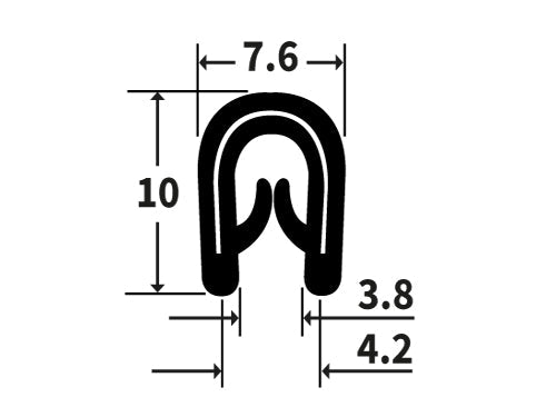 TF4400 TFast PVC U Channel Edging