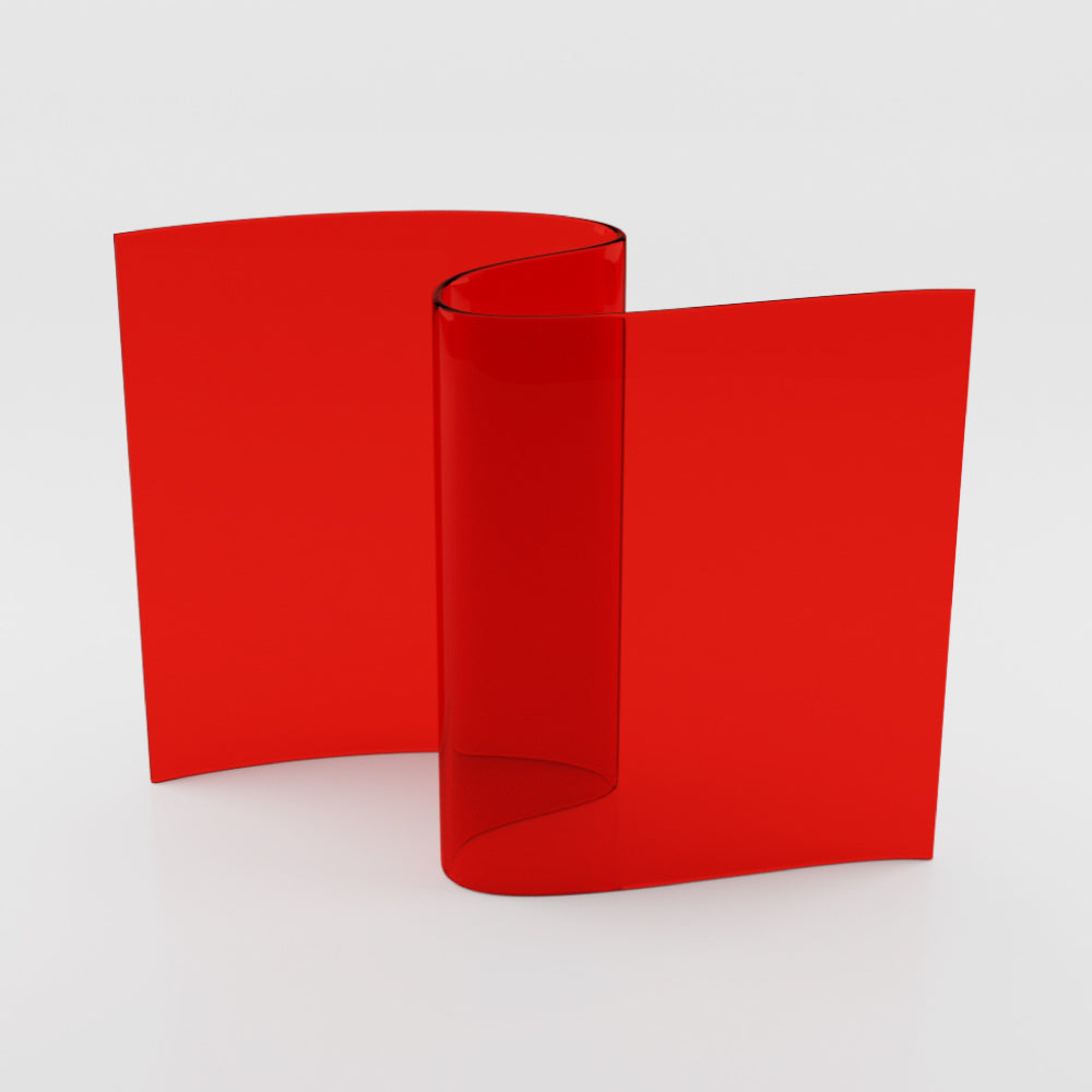 Translucent Red PVC Strip Door Curtain