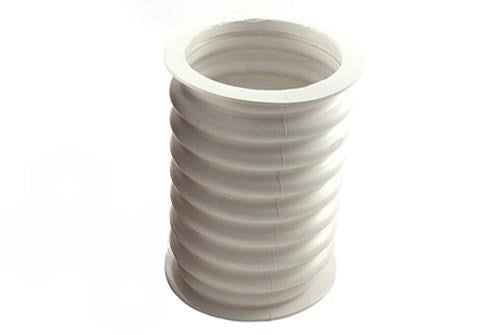 White Natural Moulded Rubber Bellows